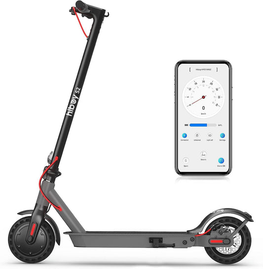 S2/S2R plus Electric Scooter, 8.5"/9" Tires, up to 17/22 Miles Range, 350W Motor & 19 MPH Portable Folding Commuting Electric Scooter for Adults with Double Braking System and App