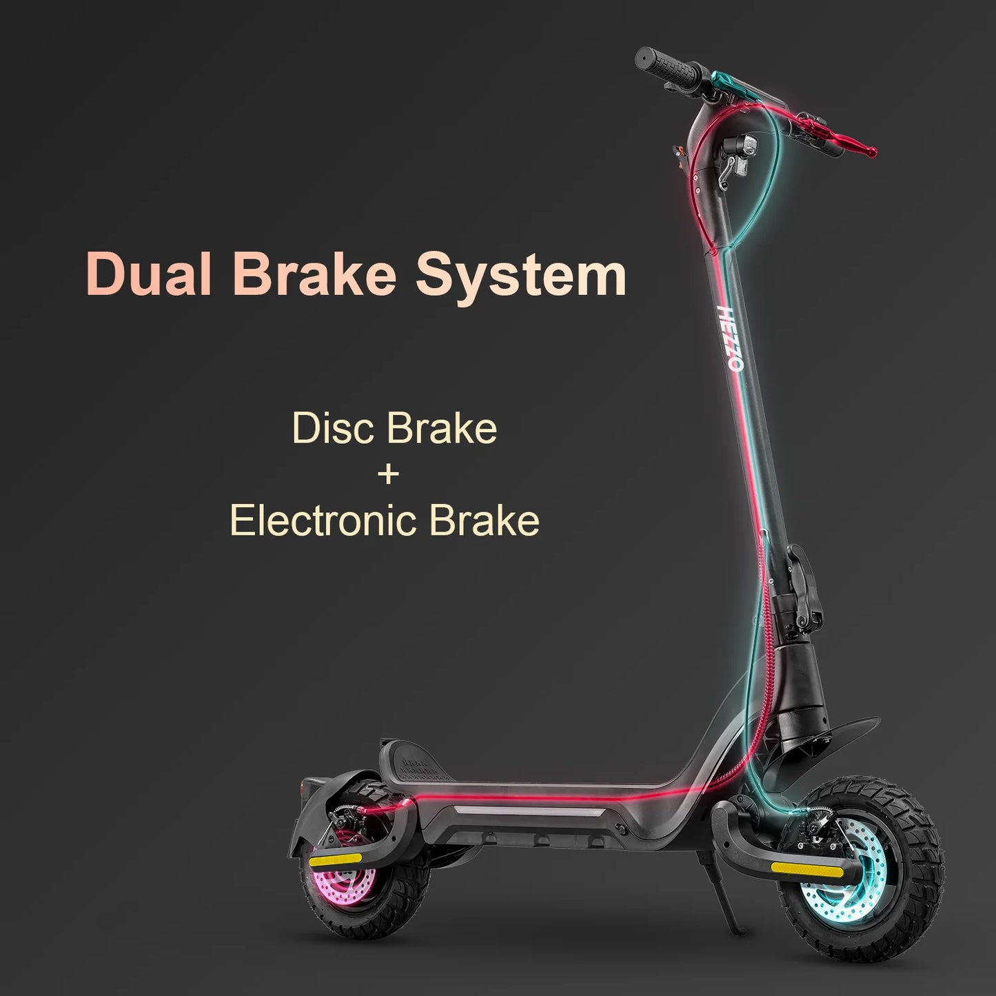 F5 Electric Scooter 48V 1600W 800W Dual Motors Foldable Escooter 18Ah Lithium Battery 32Miles Long Range 25MPH Brushless F/R Suspension Skateboard 10Inch off Road Tyres 150Kgs Load W/ APP