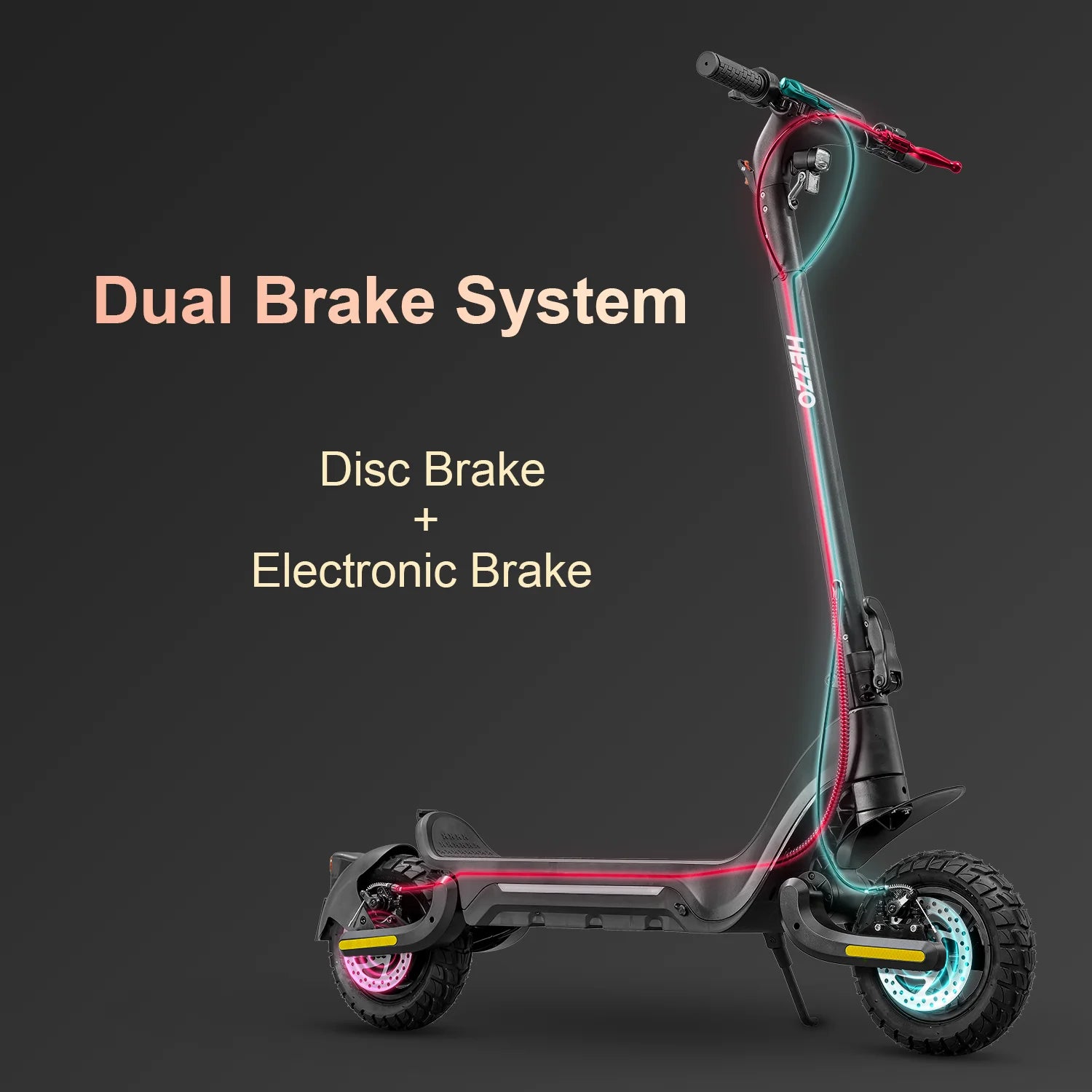 F5 Electric Scooter 48V 1600W 800W Dual Motors Foldable Escooter 18Ah Lithium Battery 32Miles Long Range 25MPH Brushless F/R Suspension Skateboard 10Inch off Road Tyres 150Kgs Load W/ APP